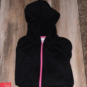 children’s black zip up sweatshirt